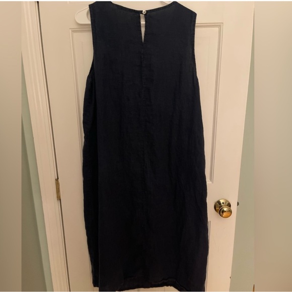 ✨ Lungo L’arno Navy Linen Midi Dress – Size 1X – Read Description - Picture 8 of 10